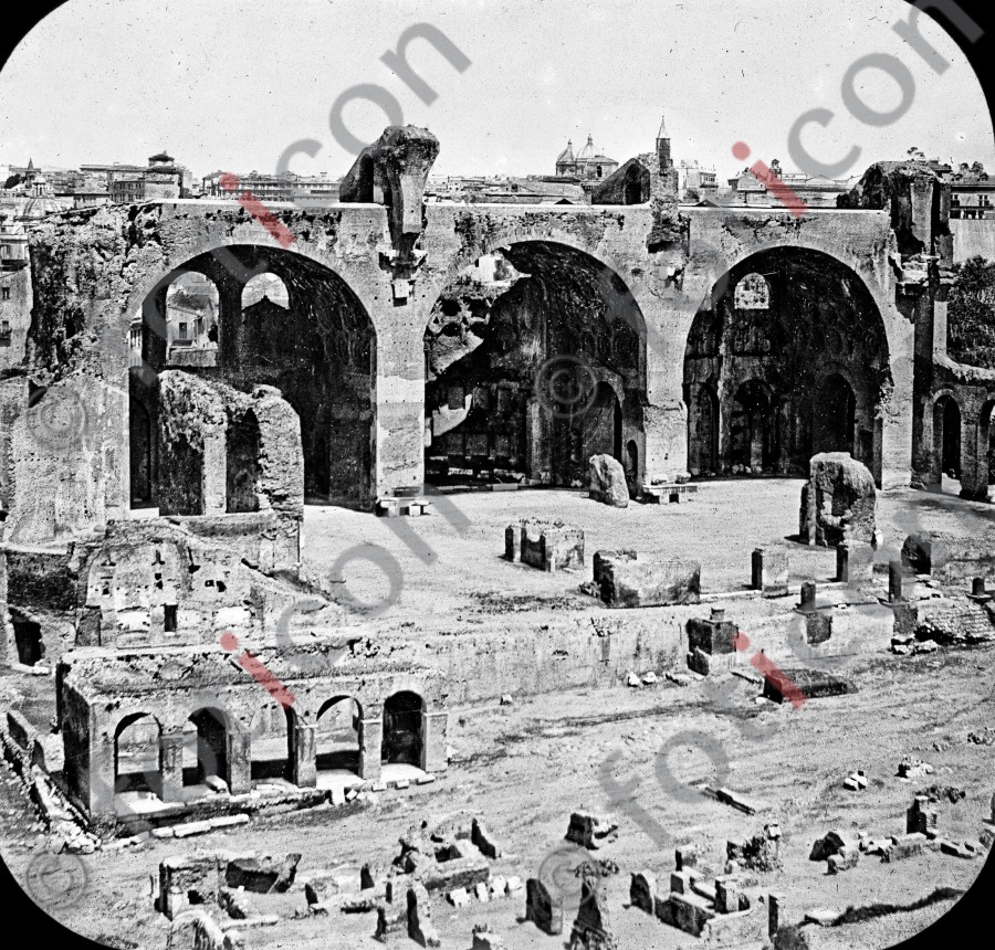 Forum Romanum - Foto foticon-simon-033-035-sw.jpg | foticon.de - Bilddatenbank für Motive aus Geschichte und Kultur